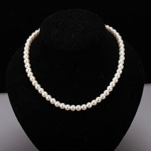 Load image into Gallery viewer, Fashion Elegant 8mm White Pearl Women Girl Chunky Cluster Bib Necklace Jewelry