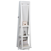 Load image into Gallery viewer, Full Length Mirror 360° Swivel Jewelry Cabinet