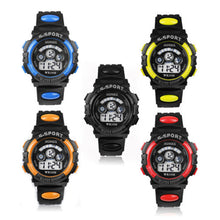 Load image into Gallery viewer, Waterproof Kids Boys Sports Multifunction Electronic LED Alarm Date Wrist Watch