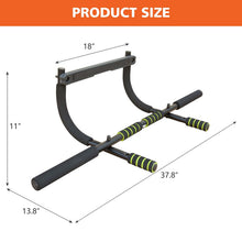 Load image into Gallery viewer, Wall Mounted Pull Up Bar Exercise Chin Bar Portable Dip Bars for Indoors Home Gym