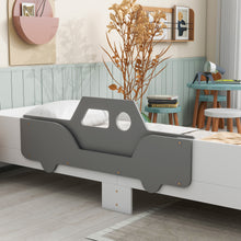 Load image into Gallery viewer, Car-Shaped Twin Wood Bed with Bench,White