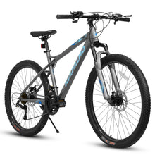 Load image into Gallery viewer, A26251 26 Inch Mountain Bike,21 Speed with High-Carbon Steel Frame Bike for Adults,Dual Disc Brake Mountain Bicycle for Men Womens Adult Bicycle