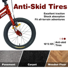 Load image into Gallery viewer, ZUKKA Kids Bike,16 Inch Kids' Bicycle with Training Wheels for Boys Age 4-7 Years,Multiple Colors