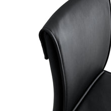 Load image into Gallery viewer, Black Leather Barstool Dining Counter Height Chair Set of 2