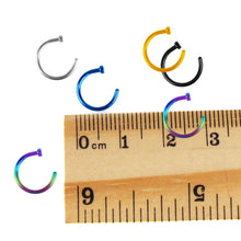 Load image into Gallery viewer, Fashion Stainless Steel Nose Open Hoop Ring Earring Body Piercing Studs Jewelry