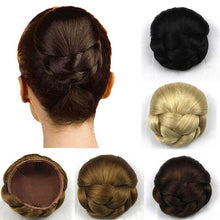 Load image into Gallery viewer, Womens Chignon Hairstyle Hair Extension Black/Brown Updo Hair Piece Clip-In Bun
