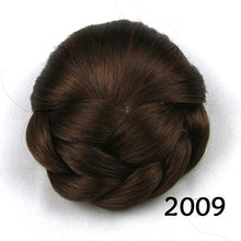 Load image into Gallery viewer, Womens Chignon Hairstyle Hair Extension Black/Brown Updo Hair Piece Clip-In Bun