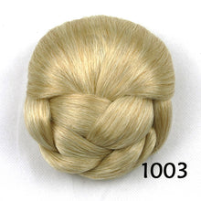 Load image into Gallery viewer, Womens Chignon Hairstyle Hair Extension Black/Brown Updo Hair Piece Clip-In Bun
