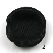 Load image into Gallery viewer, Womens Chignon Hairstyle Hair Extension Black/Brown Updo Hair Piece Clip-In Bun