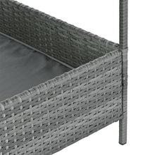 Load image into Gallery viewer, Dog Bed, Pet Bed, Pet Enclosures, Pet Outdoor Furniture, Pet Patio Furniture, Seasonal PE Wicker Pet Furniture, Dog Bed With Canopy