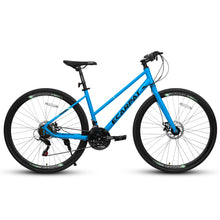 Load image into Gallery viewer, A28250 700C Road Hybrid Bike for Adult , 21-Speed Road Bike Road Bicycle Carbon Steel Frame/Dual-Disc Brakes/Multiple Colors
