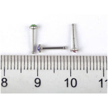 Load image into Gallery viewer, 24Pcs Crystal Rhinestone Nose Ring Bone Stud Bar Surgical Steel Piercing Jewelry