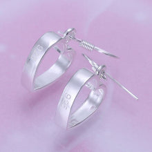 Load image into Gallery viewer, New 925 Sterling Silver Plated Heart Chain Bracelet Earring Necklace Jewelry Set