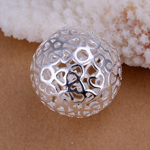 Load image into Gallery viewer, Hot 925 Sterling Silver Plated Ball Earring Bracelet Necklace Chain Jewelry Set
