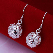 Load image into Gallery viewer, Hot 925 Sterling Silver Plated Ball Earring Bracelet Necklace Chain Jewelry Set