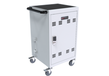 Load image into Gallery viewer, Mobile Charging Cart and Cabinet for Tablets Laptops 30-Device With Combination Lock(White)