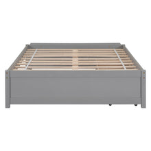 Load image into Gallery viewer, Full Size Bed with Storage Case, 2 Storage drawers, Lengthwise Support Slat,Grey