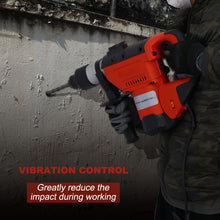 Load image into Gallery viewer, Rotary Hammer 1100W(Red + Black) 1-1/2" SDS Plus Rotary Hammer Drill 3 Functions