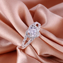 Load image into Gallery viewer, Fashion 925 Sterling Silver Wedding Rhinestone Crystal Heart Ring Jewelry