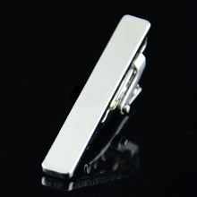 Load image into Gallery viewer, Fashion Men Metal Silver Simple Necktie Tie Bar Clasp Clip Clamp Short Mini Pin