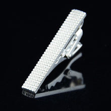 Load image into Gallery viewer, Fashion Men Metal Silver Simple Necktie Tie Bar Clasp Clip Clamp Short Mini Pin