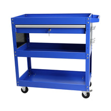 Load image into Gallery viewer, Rolling Tool Cart, Premium 1-Drawer Utility Cart, Heavy Duty Industrial Storage Organizer Mechanic Service Cart with Wheels and Locking System