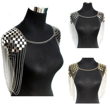 Load image into Gallery viewer, Bohemian Punk Harness Necklace Pendant Collar Shoulder Body Chain Bikini Jewelry