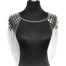 Load image into Gallery viewer, Bohemian Punk Harness Necklace Pendant Collar Shoulder Body Chain Bikini Jewelry