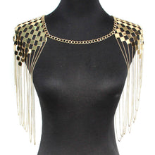 Load image into Gallery viewer, Bohemian Punk Harness Necklace Pendant Collar Shoulder Body Chain Bikini Jewelry