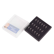 Load image into Gallery viewer, Hot 18Pcs Crystal Nose Ring Hoop Bone Stud Surgical Steel Body Piercing Jewelry