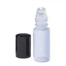 Load image into Gallery viewer, 5ml Glass Steel Metal Ball Roller Refillable Perfume Essential Oil Bottle