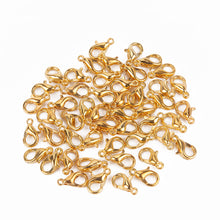 Load image into Gallery viewer, 50Pcs Jewelry Loose Lobster Clasp Suitable for Necklace Bracelets DIY 10mm-14mm