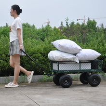 Load image into Gallery viewer, Wagon Cart Garden cart trucks make it easier to transport firewood (green)