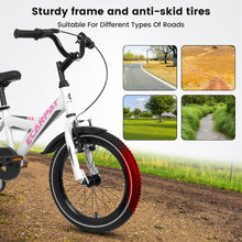 Load image into Gallery viewer, A16115 Kids Bike 16 inch for Boys & Girls with Training Wheels, Freestyle Kids' Bicycle with fender and carrier.