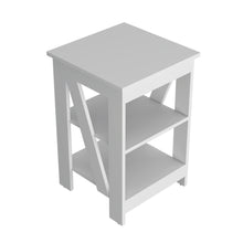 Load image into Gallery viewer, Clio Auxiliary Table, with two shelves