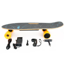 Load image into Gallery viewer, Small Electric Skateboard with Remote Control, 350W, Max 10 MPH, 7 Layers Maple E-Skateboard, load up to 100kg for Adult, Teens, and Kids