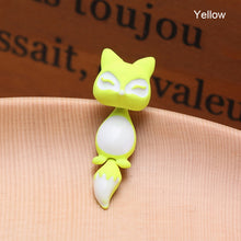 Load image into Gallery viewer, 1Pc 3D Women Kids Colorful Ceramic Fox Animal Ear Stud Earrings Cartoon Jewelry
