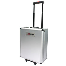Load image into Gallery viewer, White Hand Tool Box with 4 Layers of Toolset and Wheels