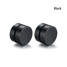 Load image into Gallery viewer, 1 Pair Men 8MM Stainless Steel Magnetic Clip On Ear Stud Earrings No Piercing Jewelry