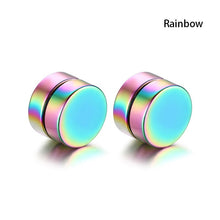 Load image into Gallery viewer, 1 Pair Men 8MM Stainless Steel Magnetic Clip On Ear Stud Earrings No Piercing Jewelry