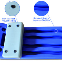 Load image into Gallery viewer, Aerobics Step Platform Height-Adjustable Fitness Equipment Stepper Trainer Exercise Step Platform Sliding Lifting Pad Blue