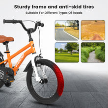 Load image into Gallery viewer, A16114 Kids Bike 16 inch for Boys & Girls with Training Wheels, Freestyle Kids' Bicycle with fender.