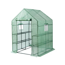 Load image into Gallery viewer, Mini Walk-in Greenhouse Indoor Outdoor -2 Tier 8 Shelves- Portable Plant Gardening Greenhouse (56L x 56W x 76H Inches), Grow Plant Herbs Flowers Hot House