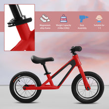 Load image into Gallery viewer, ECARPAT Balance Bike, Magnesium Alloy Frame Toddler Bike,Lightweight Sport Training Bicycle with 12" Rubber pneumatic tires,Adjustable Seat for Kids Ages 1-5 Years Old.