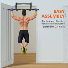 Load image into Gallery viewer, Wall Mounted Pull Up Bar Exercise Chin Bar Portable Dip Bars for Indoors Home Gym