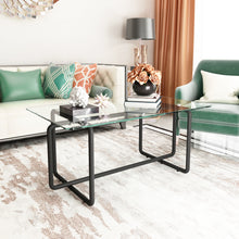 Load image into Gallery viewer, Modern Tempered Glass Tea Table Coffee Table, Table for Living Room,Transparent