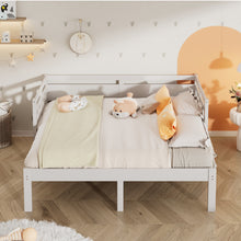 Load image into Gallery viewer, Twin Extending Daybed with Trundle, Wooden Daybed, White