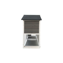 Load image into Gallery viewer, Removable Tray Ramp wooden outdoor rabbit hutch with running cage