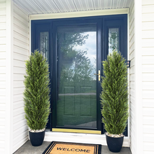 Load image into Gallery viewer, Faux Boxwood Pine Greenery Trees Plantas Artificiales For Decor Christmas-like Artificial Cedar Cypress Plants