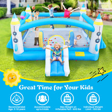 Load image into Gallery viewer, Multifunctional Jump 'n Slide Inflatable Bouncer for Kids Complete Setup with Blower - 198" x 180" Play Area - 96" Tall